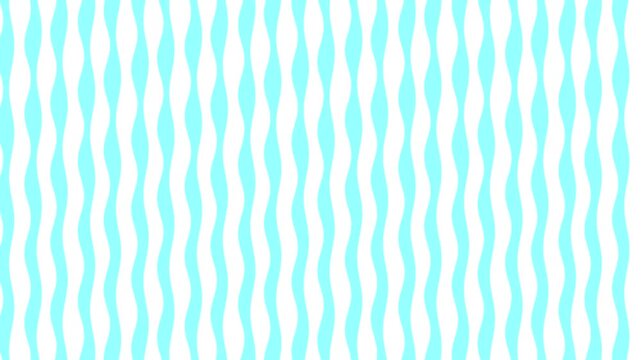 Abstract Aqua and White Wavy Stripes Background Motion