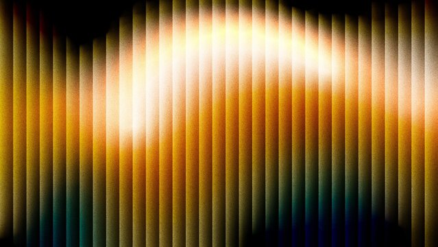 Abstract background with glowing wave pattern features warm golden light flowing across vertical linear stripes.
