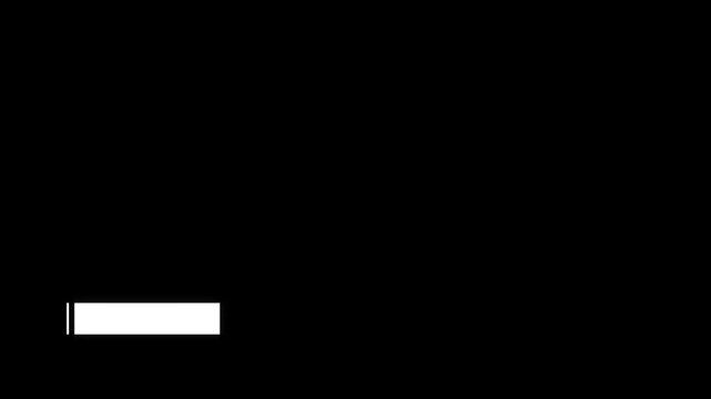 Title box template for video. Side Dashes Title Bar Animation for Live Television Broadcast 4k video