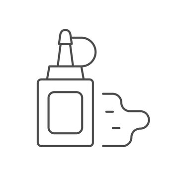 Bonding of surfaces line icon isolated on white. Vector illustration