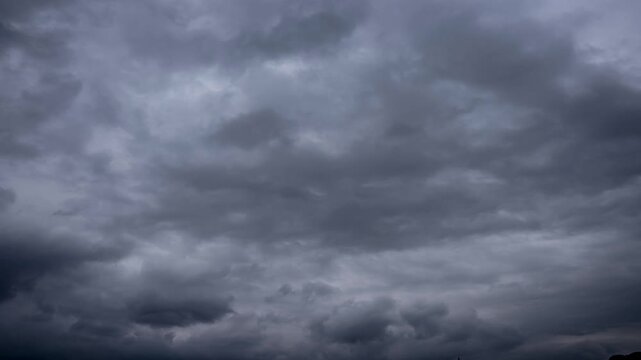 Dramatic Dark Storm Clouds Rolling Across the Sky