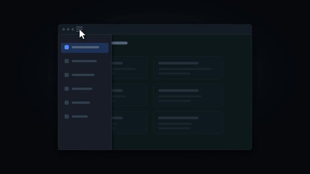 Menu Click Slides Navigation Sidebar Drawer