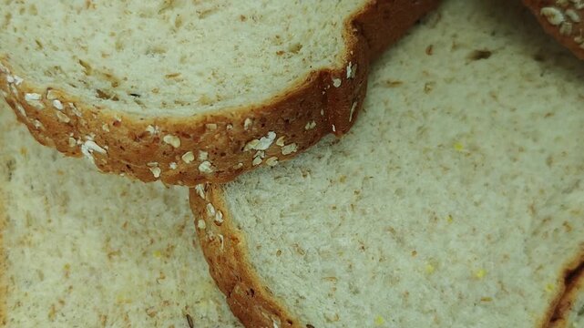 Stacked Multigrain Bread Slices