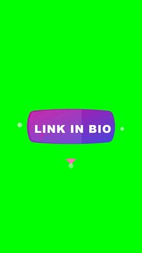 Animated social media call to action fluid like subscribe buttons on green screen background vertical