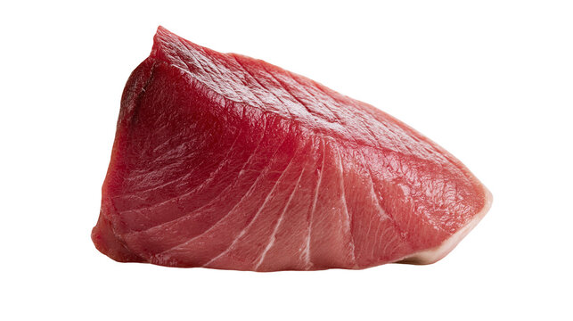 Fresh raw red tuna fish steak fillet chunk
