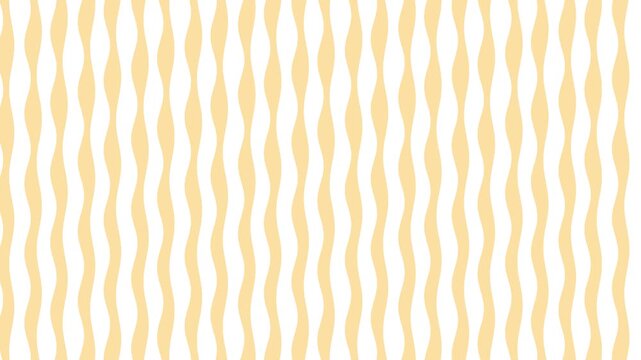 Gentle Wavy Stripes Pattern in Yellow and White, Seamless Motion Background