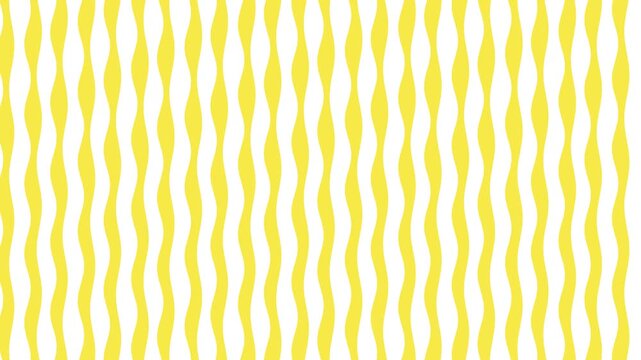 Abstract Yellow and White Vertical Wavy Stripes Seamless Pattern Background
