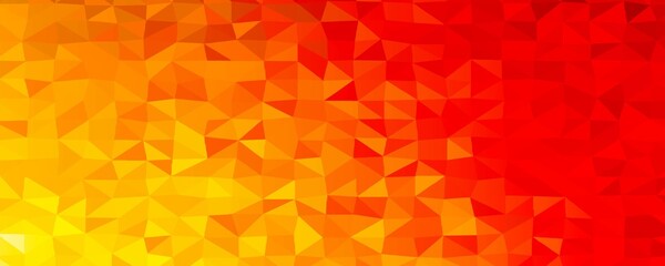 Fototapeta premium Mosaic abstract pattern ambience background texture. geometric low polygon red gradient design. Suitable for greeting, banners, page, surfaces, business, presentation, poster, display, advertisement
