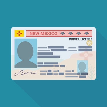 New Mexico Real ID driver license card, symbolizing legal personal identification, state credentials, citizenship validation, and official compliance.