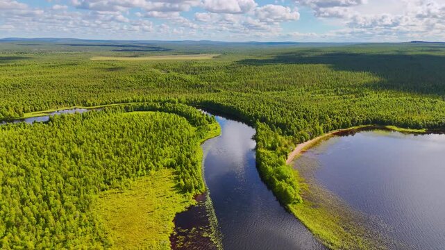 Vikajarvi Landscape, Finnish Lapland