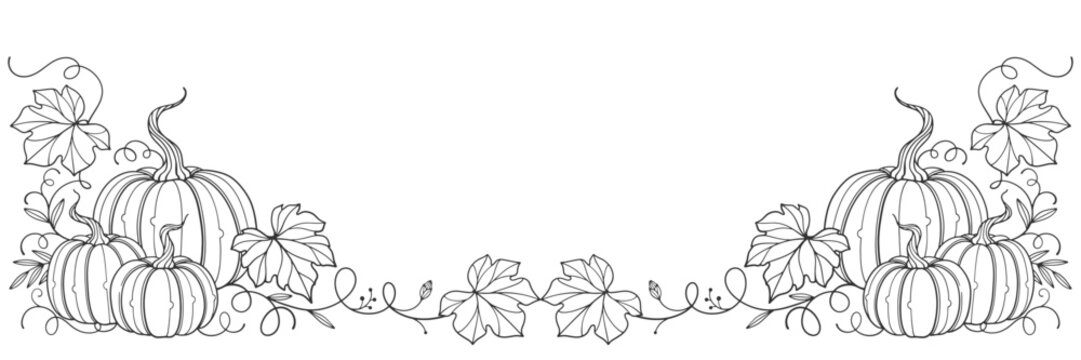 Pumpkin thanksgiving element vector illustration