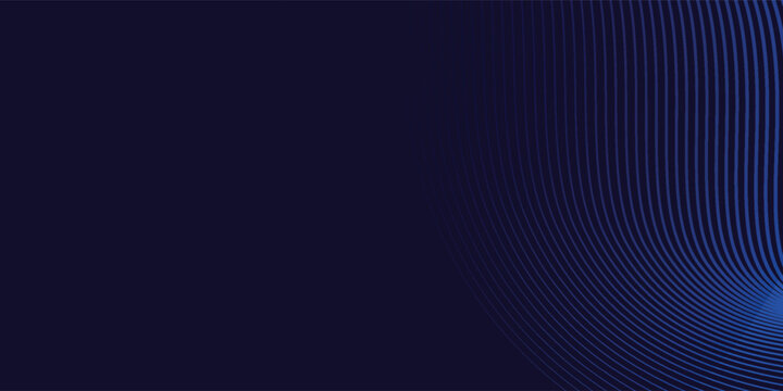 Blue Neon Wave Lines Abstract Background with Futuristic Glow
