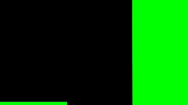 animated black grunge stamp with reserved space text and green chroma key background for easy editing and video overlay composition