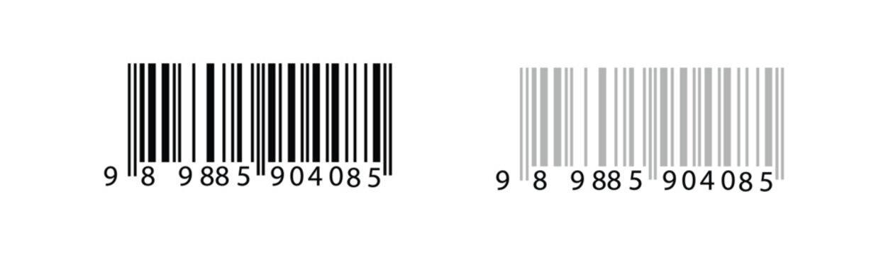 Barcode vector illustration for retail and product identification with digital scanning codes and inventory symbols