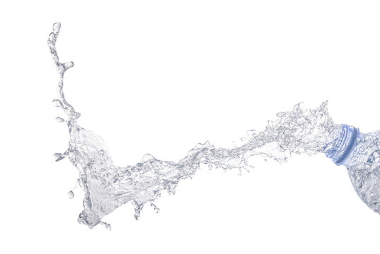 Water splash isolated on white background