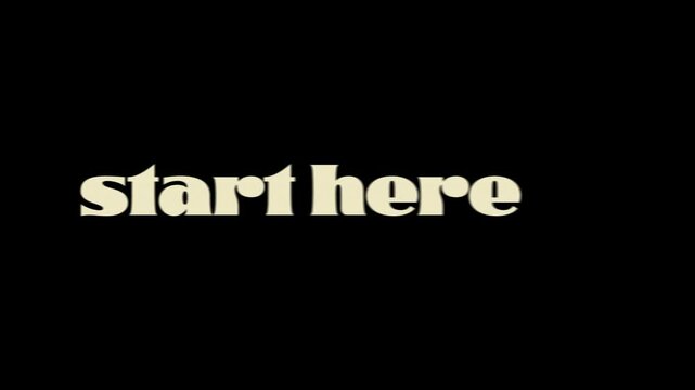 Good things start here loop on alpha channel transparent background