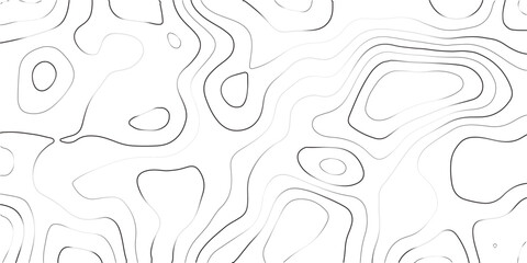 Minimalist gray contour lines, abstract topographic map background, seamless vector topography pattern for design layouts, elevation lines, geographic terrain map, geology © MD.HUZZATULLAHISLAM
