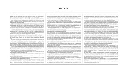 Fototapeta premium Three column newspaper grid of tiny lorem ipsum placeholder text on transparent background