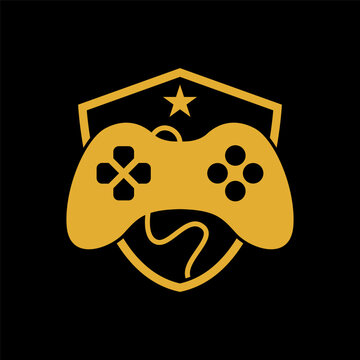 Game controler with shield for icon adn logo