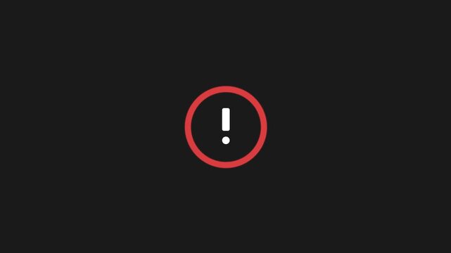Network connection failed error message with loading icon animation