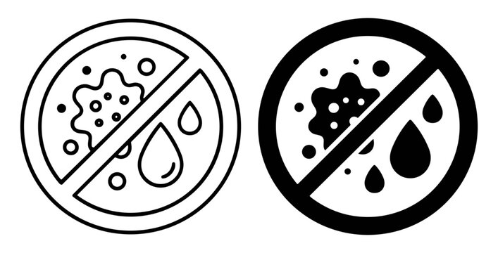 Set of Halloween ghost icons with various expressions and spooky elements in black silhouette style on transparent background