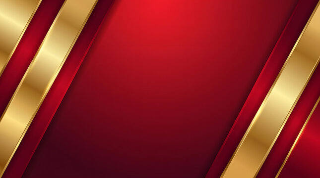 Crimson and Gold Abstract Background: An elegant abstract design featuring rich crimson and luxurious gold accents, creating a sophisticated and dynamic backdrop.