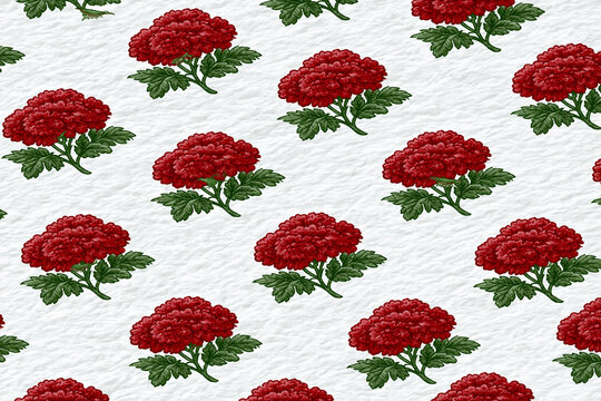 Seamless pattern with blooming red camellia flowers floral pattern floral art
