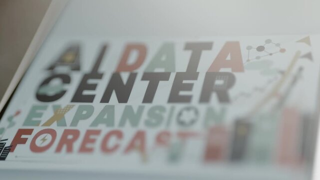 AI data center expansion forecast fills screen