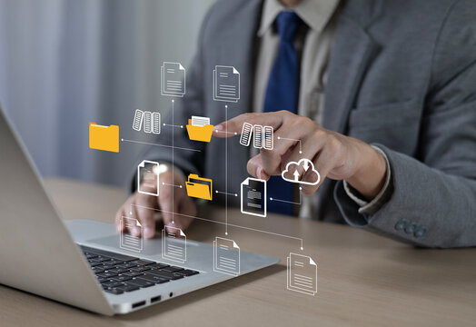 Concepts regarding data export and privacy requests; documents and folders being downloaded from user accounts; access to personal data; data backup; and secure data management.