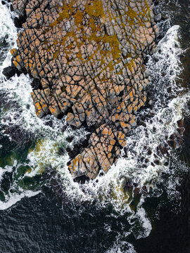 Rock Texture Ocean Waves
