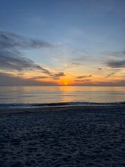 Fototapeta premium sunset on the beach