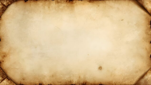 Blank medieval papyrus paper texture for historical design and typography
