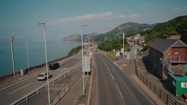 A55 North Wales Expressway near Penmaenmawr, Conwy, North Wales, UK - 8 September 2026.