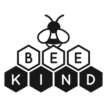Be kind bee pun lettering