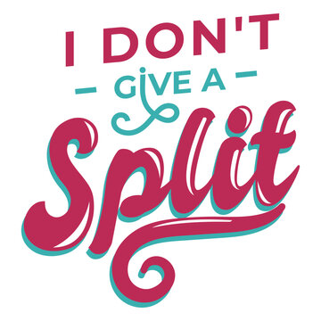 Split lettering
