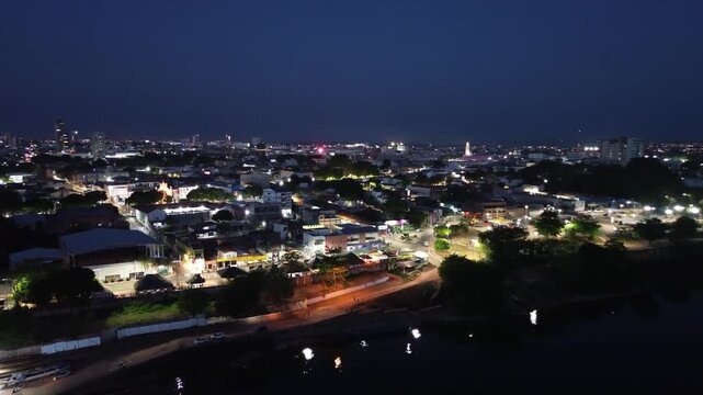 Beira rio anoitecer Imperatriz Maranh&atilde;o