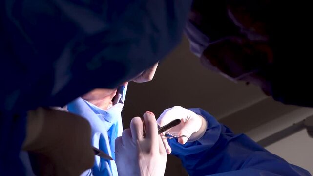 suturing a patient