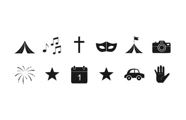 Fototapeta premium set of vector icons for halloween