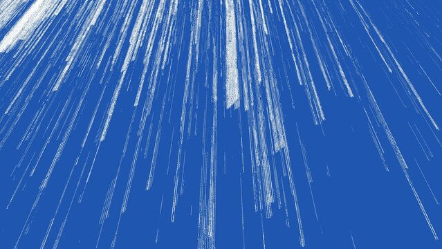 ASCII Art Digital Data Rain Blue Background