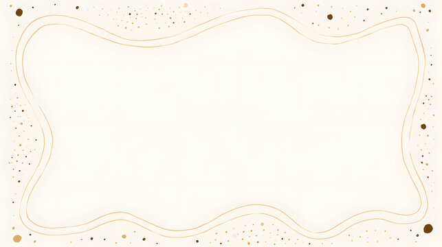 Minimalist geometric border frame, simple thin-line arches, circles and subtle abstract shapes around the edges, monochrome neutral palette.