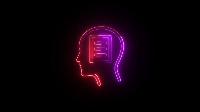 Thinking Icon Animation With Creative Mind Intelligence Idea Problem Solving Brainstorming Motion Graphics Vector Elements