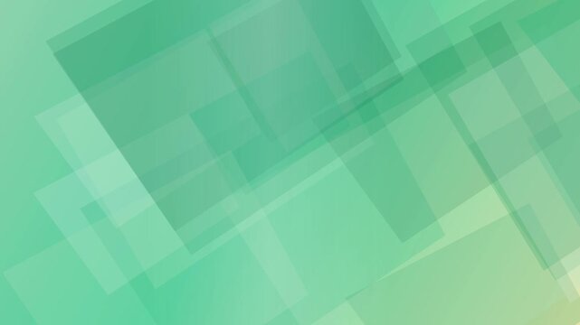 Abstract Geometric Background With Overlapping Transparent Squares in Shades of Green