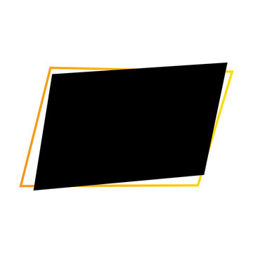 Tablet sign parallelepiped sticker badge