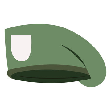 Military beret cap