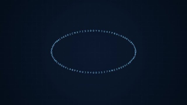Abstract Digital Voice To Text Audio Visualization