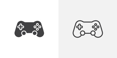 game console vector icons set on white background © Vince