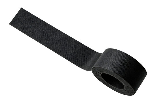 Roll of Hook and Loop Fastener Tape Partially Unrolled