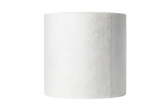 Single Roll of Soft Textured White Toilet Paper