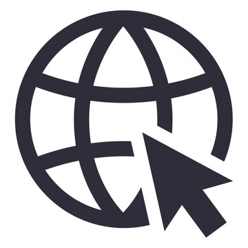 Internet website icon stroke