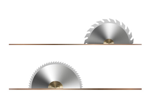 Circular saw metal flat icon. Blade icon saw tool cut. Vector illustration